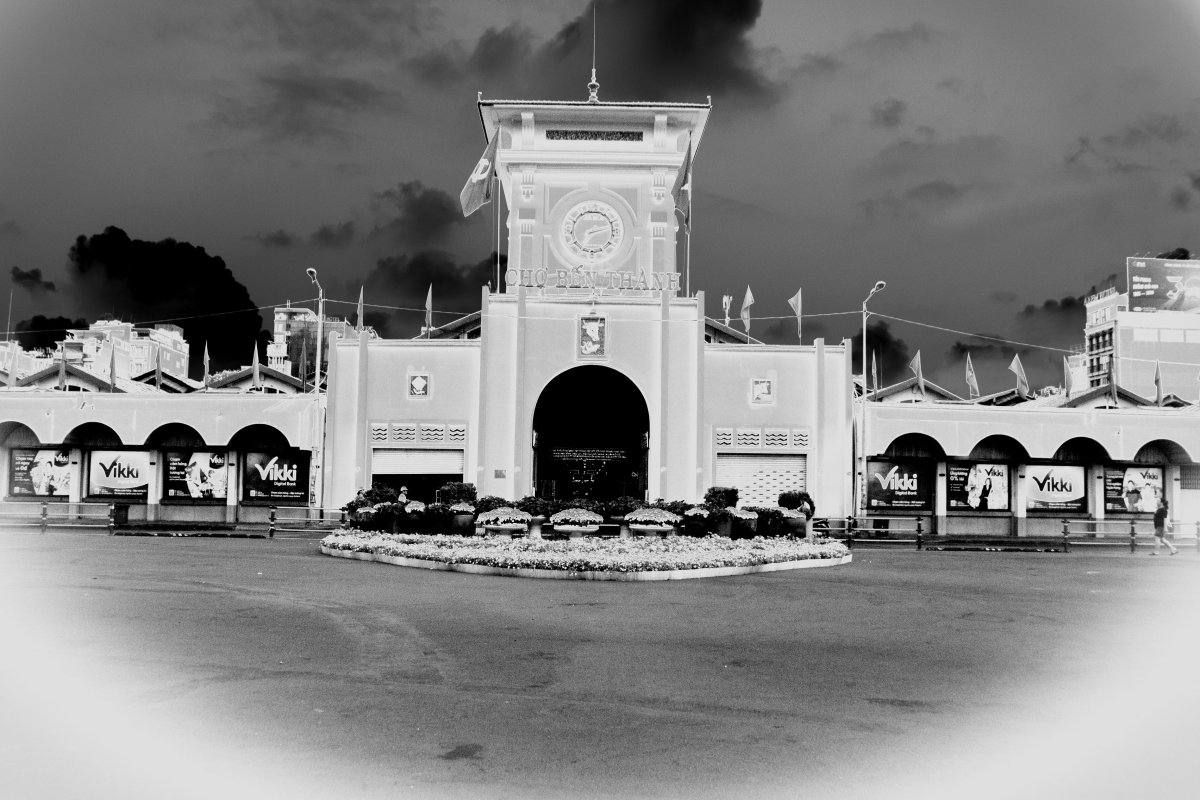 Un jour à Saigon — tirage noir et blanc